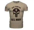 T-SHIRT - Camisa tática Punisher Seal Navy Seal - Team Six Brasil