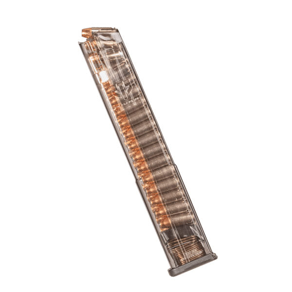 Carregador Glock 9mm 32 Tiros ETS Transparente